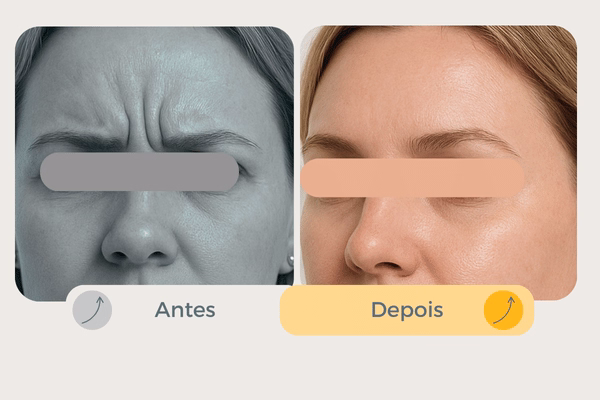 &nbsp;
Resultado da Toxina Botul&iacute;nica para rugas entre as sobrancelhas (glabela) Dra Carmen Curitiba